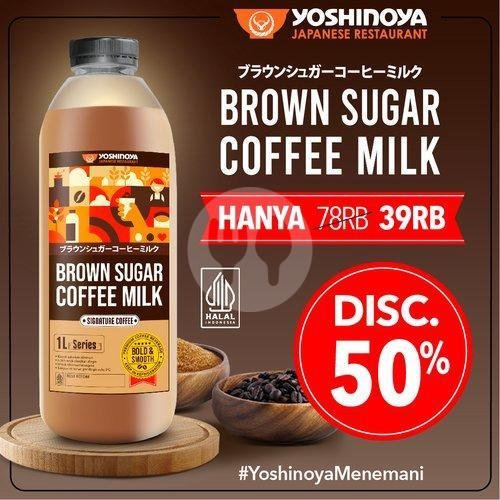 Kopi Susu - Brown Sugar Coffee Milk 1L menu YOSHINOYA BEEF BOWL, Kuta Square