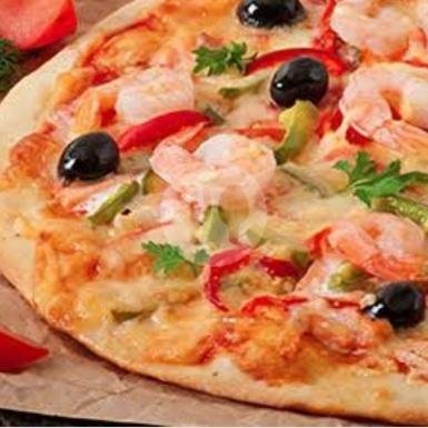 pizza Seafoods nelayan menu Aksata Bar, Canggu
