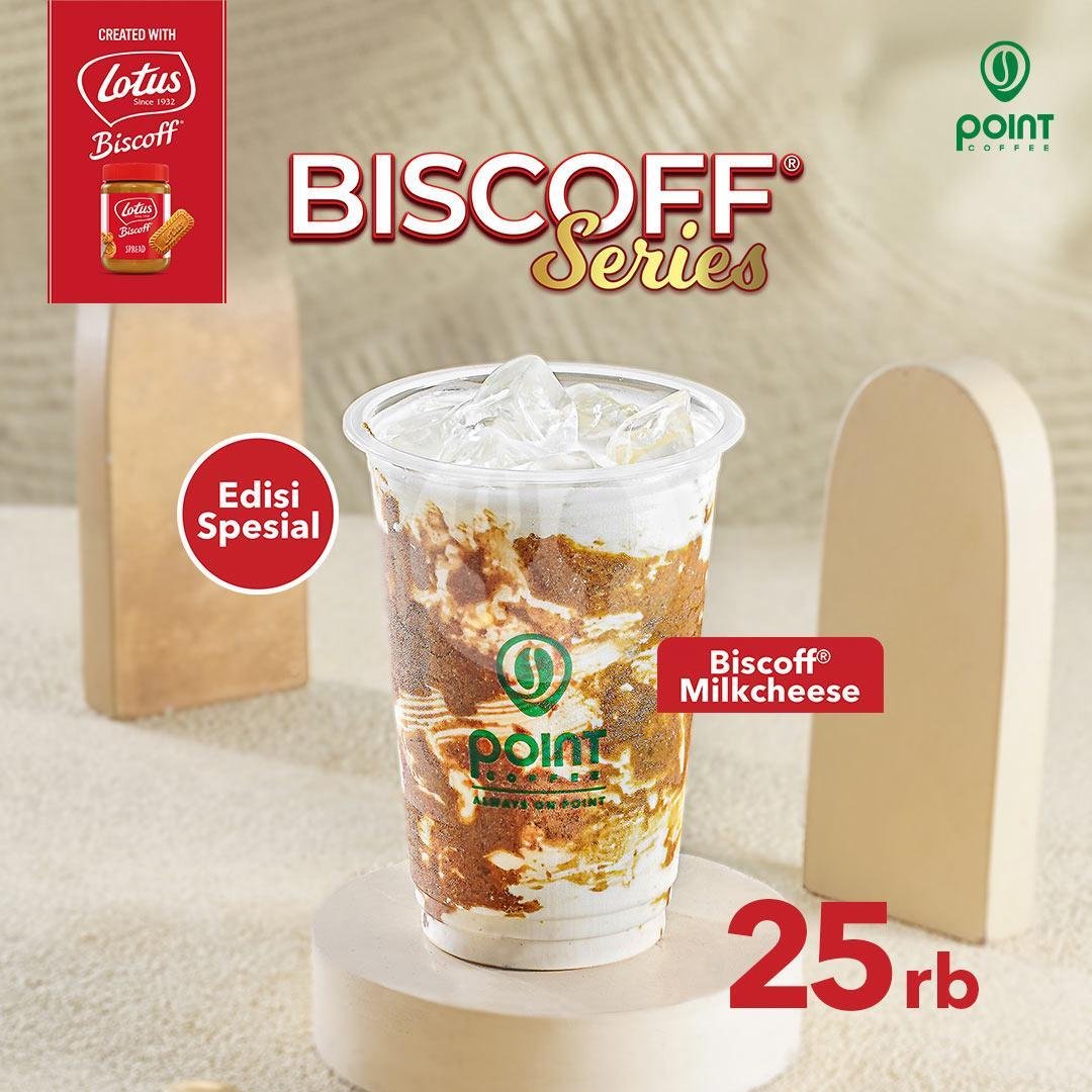 Iced Biscoff Milkcheese menu Point Coffee, Indomaret Ngurah Rai 2 Bdg