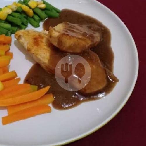 Chicken steak black pepper souce menu Aksata Bar, Canggu