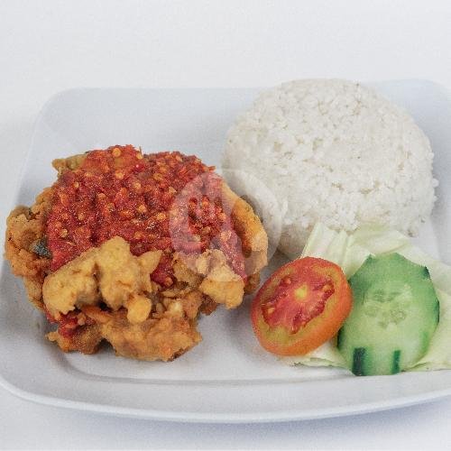 Ayam Geprek Tulang Lunak + Nasi menu Ayam Tulang Lunak Bu Lik, Imam Bonjol