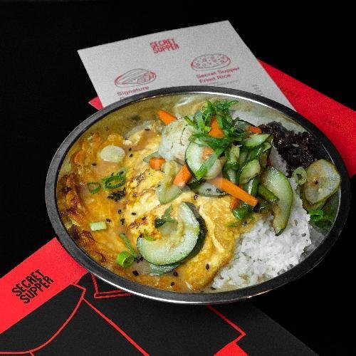 Vegetable Omelette on Rice menu Secret Supper, Denpasar