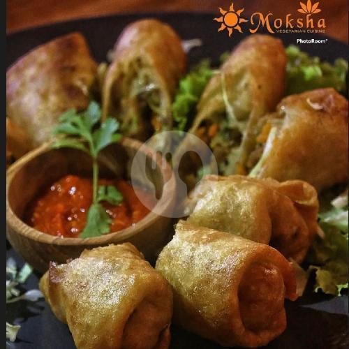 Veg Springroll menu Indian Mokshu Vegetarian Cuisine, Canggu