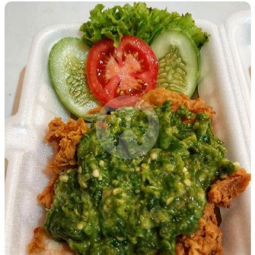 Ayam Geprek Sambal Ijo tanpa Nasi menu Ayam Geprek Kampoeng Dawas
