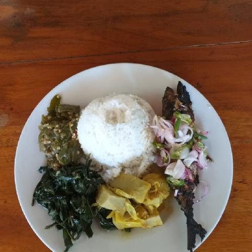 Nasi Ikan Kembung/jangki Bakar menu Rumah Makan Padang Boga Minang, Kesiman