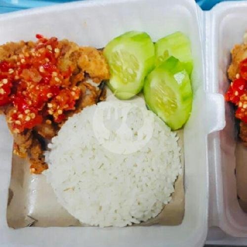 Ayam Geprek 2 pcs + Nasi 2 pcs + Es Teh 2 pcs menu Ayam Geprek 99, Kuta