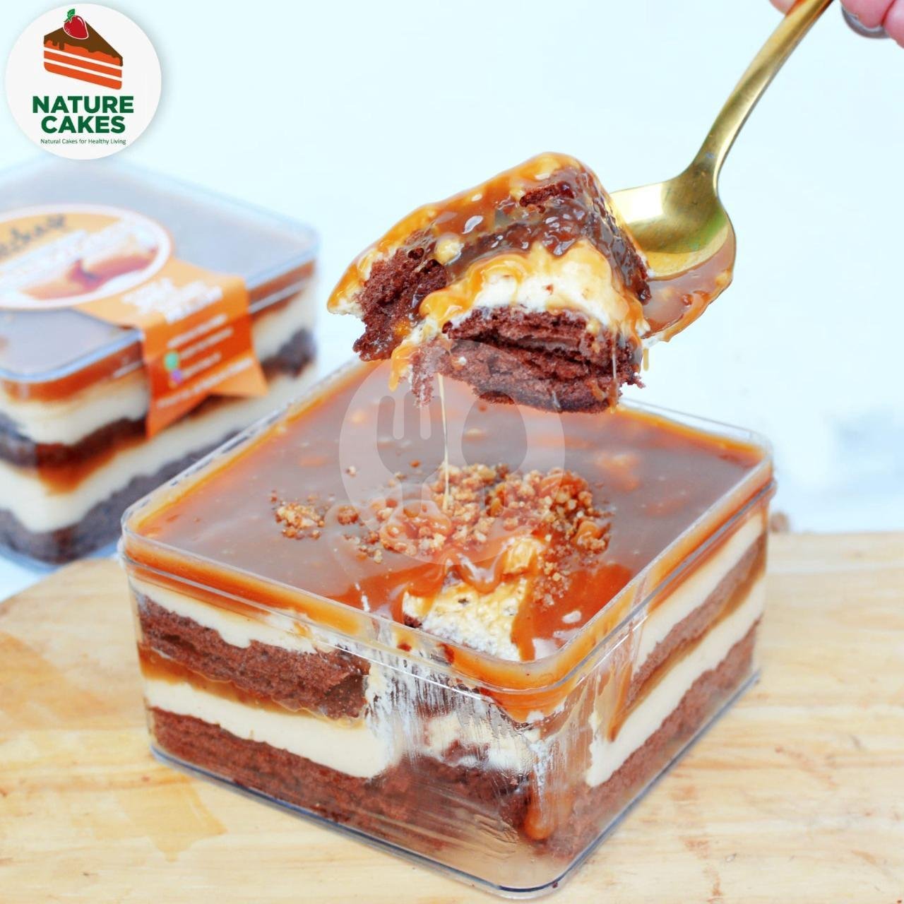 Salted Caramel Desseert Box menu Nature Cakes, Hayam Wuruk