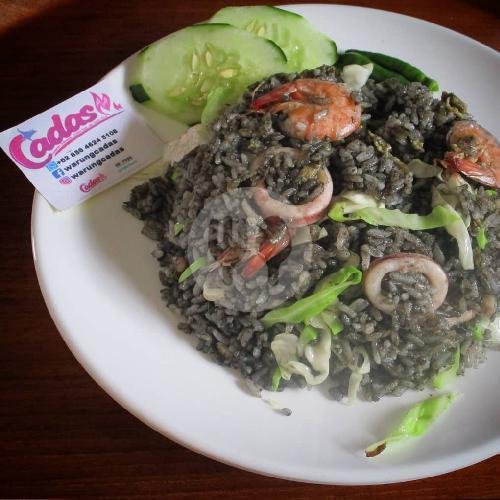 Nasi Goreng Hitam Seafood ( Seafood Fried Rice Black Colour) menu Warung Cadas 1, Bakso & Mie Ayam Soto Lalapan