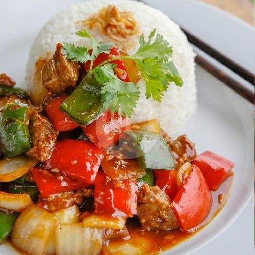 Beef Luc Lac menu Xich Lo Warung Vietnam, Kerobokan