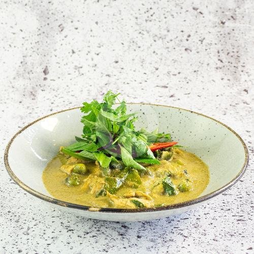 VEGGIE TRADITIONAL GREEN CURRY menu Bangkok Hustle Thai Food, Semat Raya