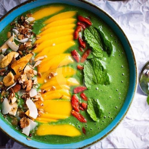 Green Smoothie Bowl menu The Cure Vegan Health Kitchen, Canggu-Berawa