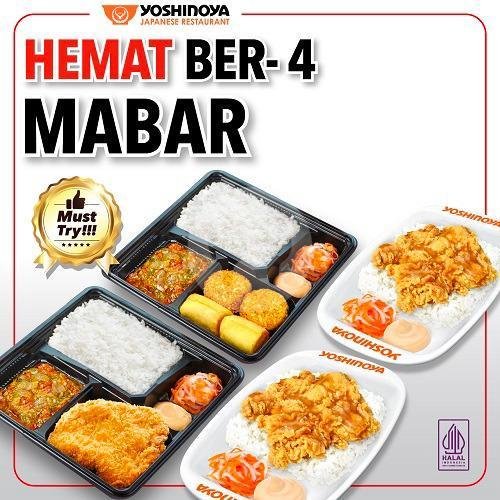 MABAR Ber-4 menu YOSHINOYA BEEF BOWL, Kuta Square