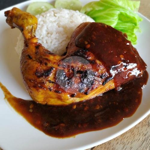 Ayam Bakar Paha Utuh Berapi + Nasi menu Iam Bakar Mager, Kediri Tabanan