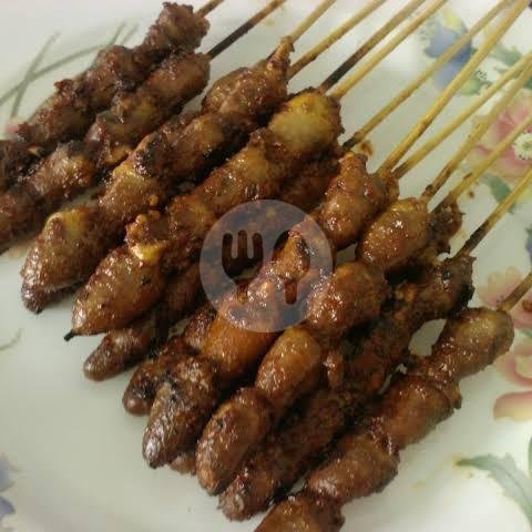 Sate Jantung menu Bubur Ayam Berkah 99, Gomong