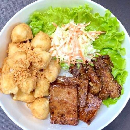 BBQ Rice Bowl menu Circle Point Vegan Eatery, Kuta Selatan