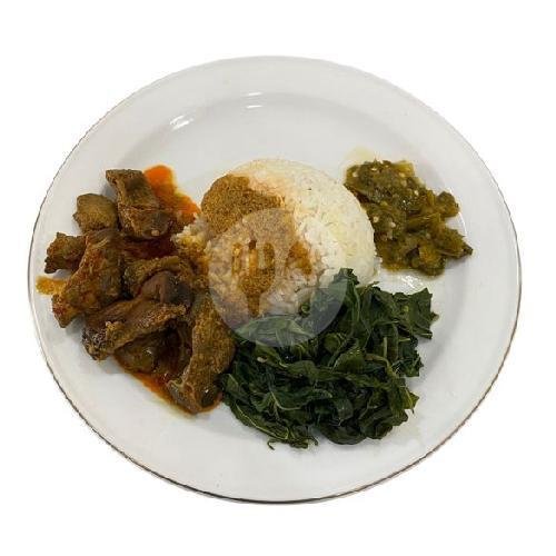 Nasi Padang Ati Ampela Gulai menu Minang Saiyo, Tuban