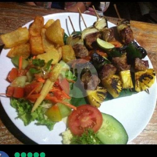 Beef Kebab(Beef Brocuetta)(Free Ice Tea) menu Warung Sobat, Batu Belig