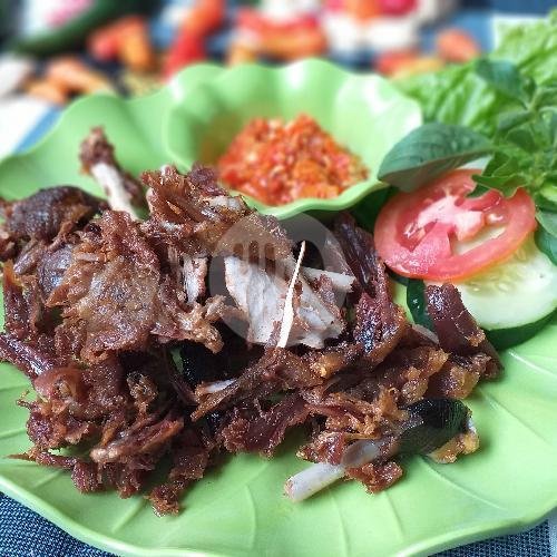 Bebek Goreng Dada Remuk JUMBO Sambal Korek menu Bebek Goreng H. Slamet, Sidakarya