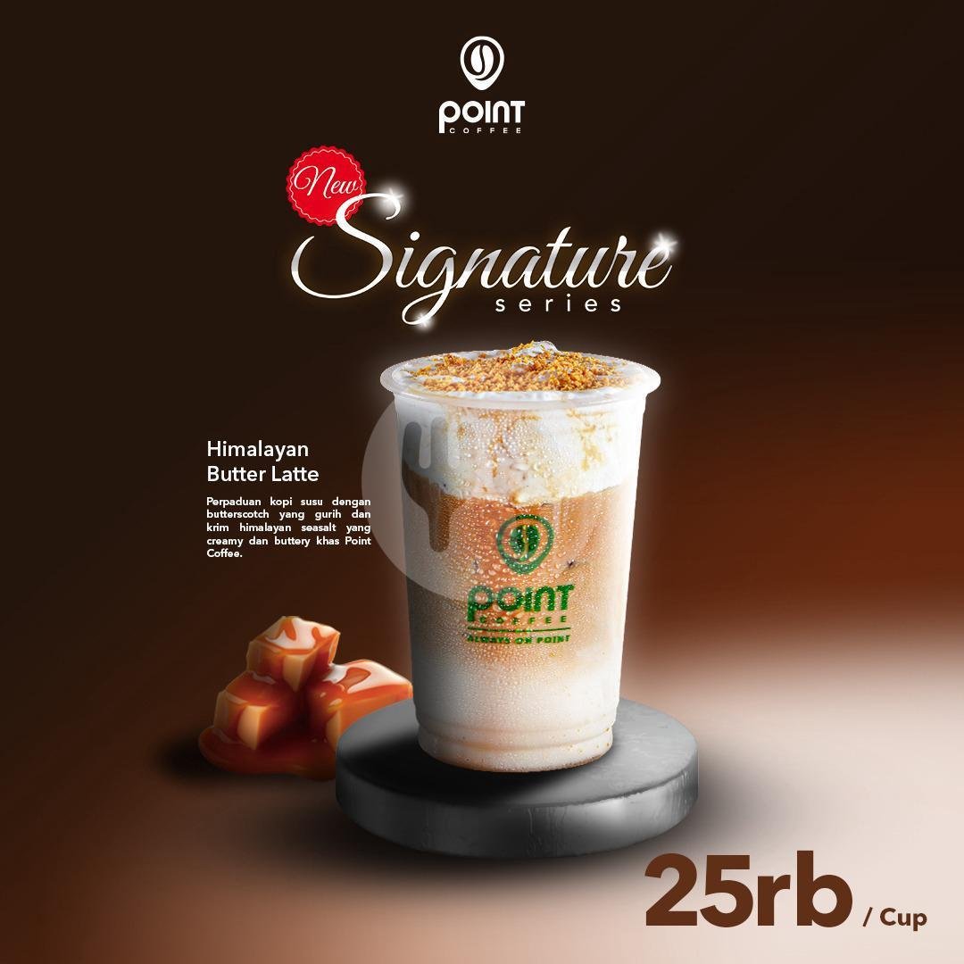 Himalayan Butterscotch Latte menu Point Coffee, Indomaret Batu Bulan