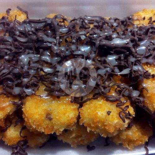 Pisang Crispy Coklat + Susu menu Pisang Keju Crispy Bu Elzy, Jimbaran