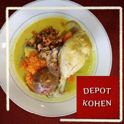 Lontong Sayur Khas Balikpapan ayam n telur menu Depot Kohen, Kebo Iwa Selatan