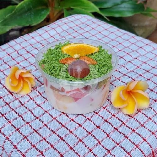Salad Buah 300 ml Green Tea menu Salad Sunday Momsky, Salad Buah, Dessert, Denpasar Barat