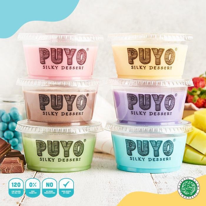 Paket 1/2 Lusin Puding Puyo menu Puyo Silky Desserts, Level 21 Mall