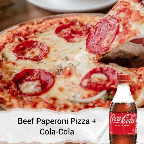 CokeComboDeals Beef Pepperoni Pizza 390ml menu Kokun Kitchen & Pastry, Denpasar