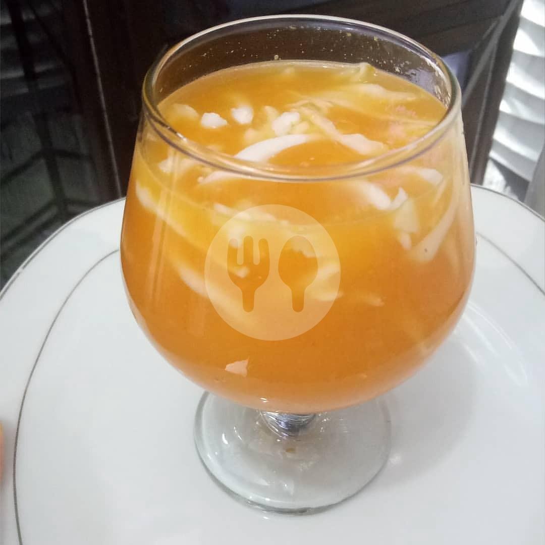 Es Kelapa Muda Jeruk menu Ikan Bakar Alas Purwo (Warung Lincak), Gunung Salak