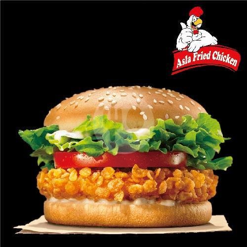 Burger Krispy menu Asla Fried Chicken & LALAPAN, Labuapi Telagawaru