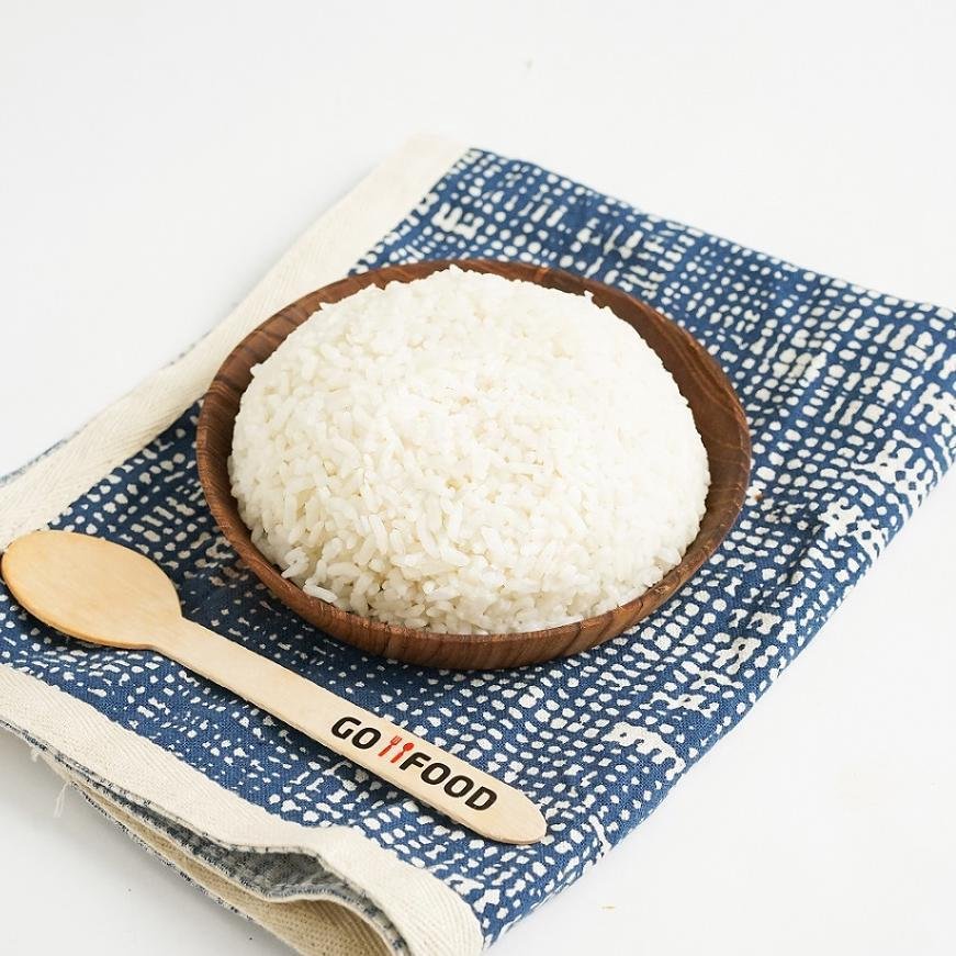 Nasi Putih menu Salero Bundo Masakan Padang, Cilinaya