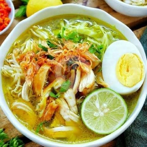 Paket Soto Ayam+ Teh Pucuk 350Ml menu Warung Muslim Bidadari, Kerobokan