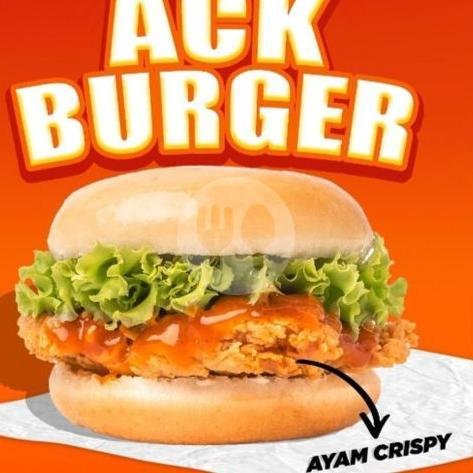 Ack Burger menu ACK Friedchicken, Batu Belig