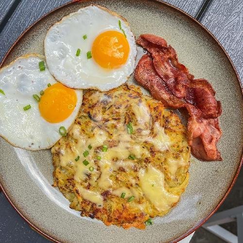 Rosti Bacon menu MACHINERY Cafe, Canggu - Pererenan