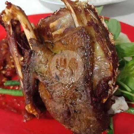 Bebek Goreng menu Ayam Geprek Fillet, Samping Alfamart