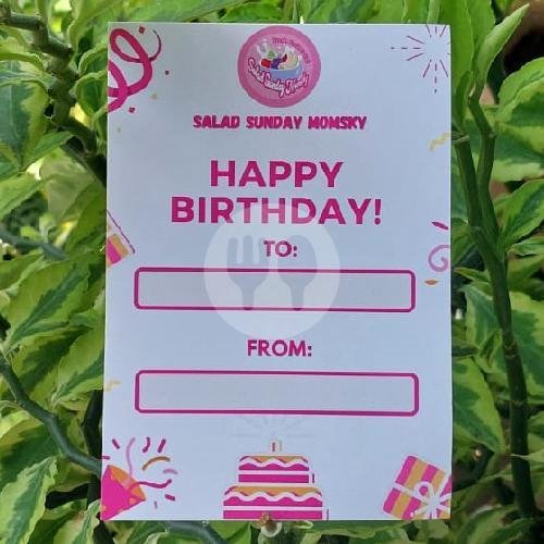 Selamat Ulang Tahun menu Salad Sunday Momsky, Salad Buah, Dessert, Denpasar Barat