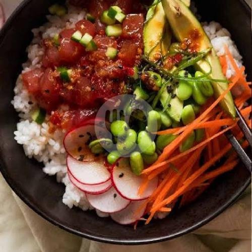 Smoked Tuna poke bowls menu Aksata Bar, Canggu