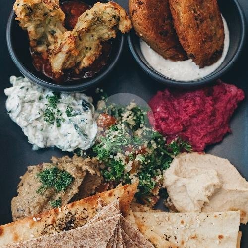 Mix It Up Mezze Platter-sharing Platter menu Cafe Cous Cous, Bumbak