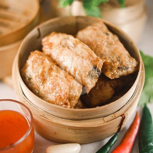 Lumpia Kulit Tahu (6 pcs) menu Dimsum Dimdim, Tegal Harum