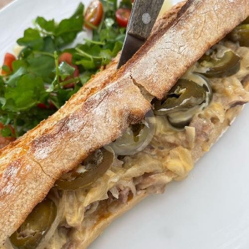 Philly Cheesesteak Sandwich menu Ohana Bali Restaurant, Bar & Kidsparadise, Ungasan