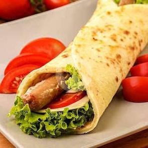 Chicken Sausage (Sosis)Kebab menu Churros & Coffee Lastini, Canggu