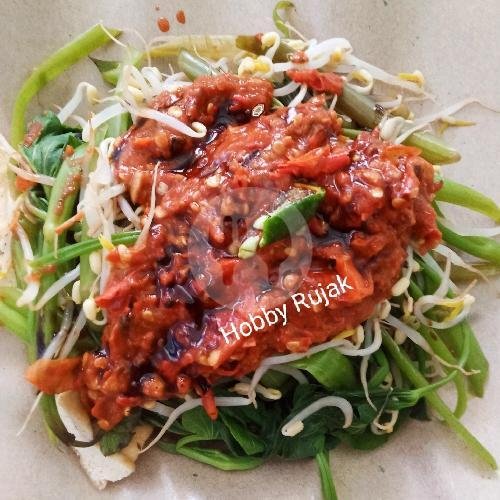 Sayur Plecing Tahu Setan menu Hobby Rujak, Kuta Selatan