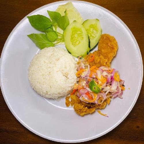 Paket Ayam Geprek Sambal Matah (Hemat) menu Warung Panti Grill, Denpasar