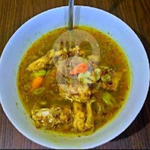 Sup Kepala Ikan Kakap Jumbo(Snepper Head Soup) menu SATE TUSUK IKAN TUNA KHAS BALI Pak Lengar, Kuta