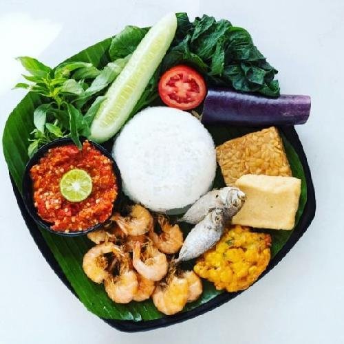 Nasi Tempong Udang menu Nasi Tempong Rehana, Kuta