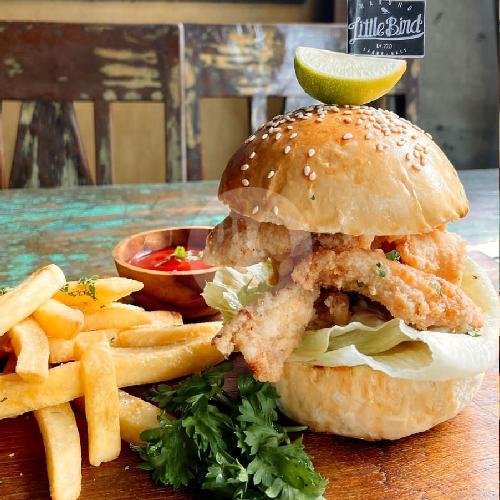 Crispy Chicken Burger menu Warung Little Bird