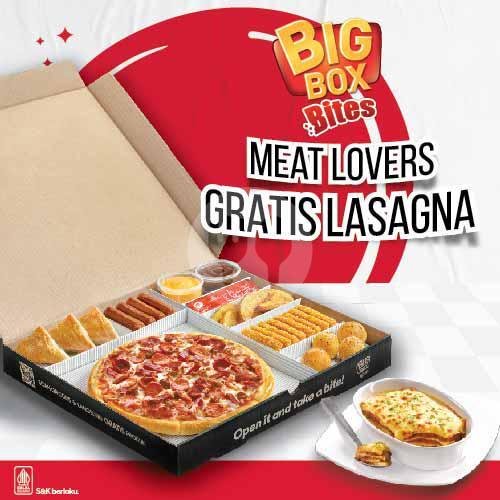Big Box Bites Free Beef Lasagna menu Pizza Hut, Sunset Point Bali