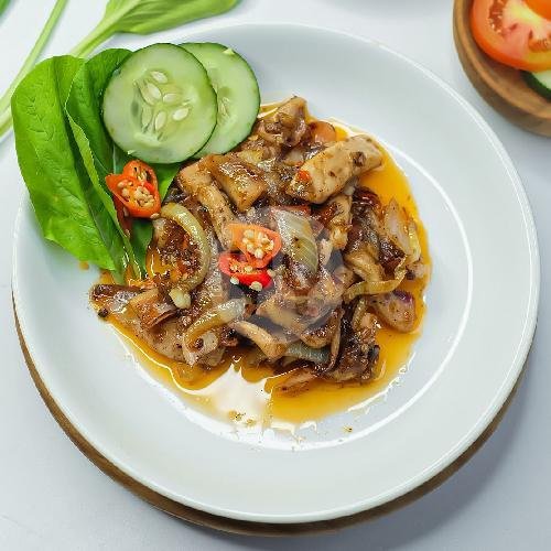 Cumi Lada Hitam Tanpa Nasi menu Cumi Doerrr Genteng Biru, Blues Cafe