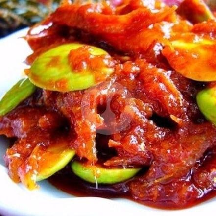 Sambal Pete menu Ayam Tulang Lunak Ibu Rahayu, Canggu