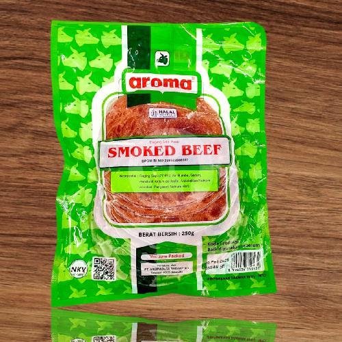 Aroma Smoked Beef 250g menu Twins Frozen